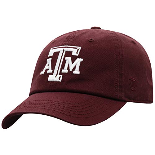 Top Of The World Texas A&M Aggies Men's Adjustable Relaxed Fit Team Icon Hat, Adjustable #TOP9