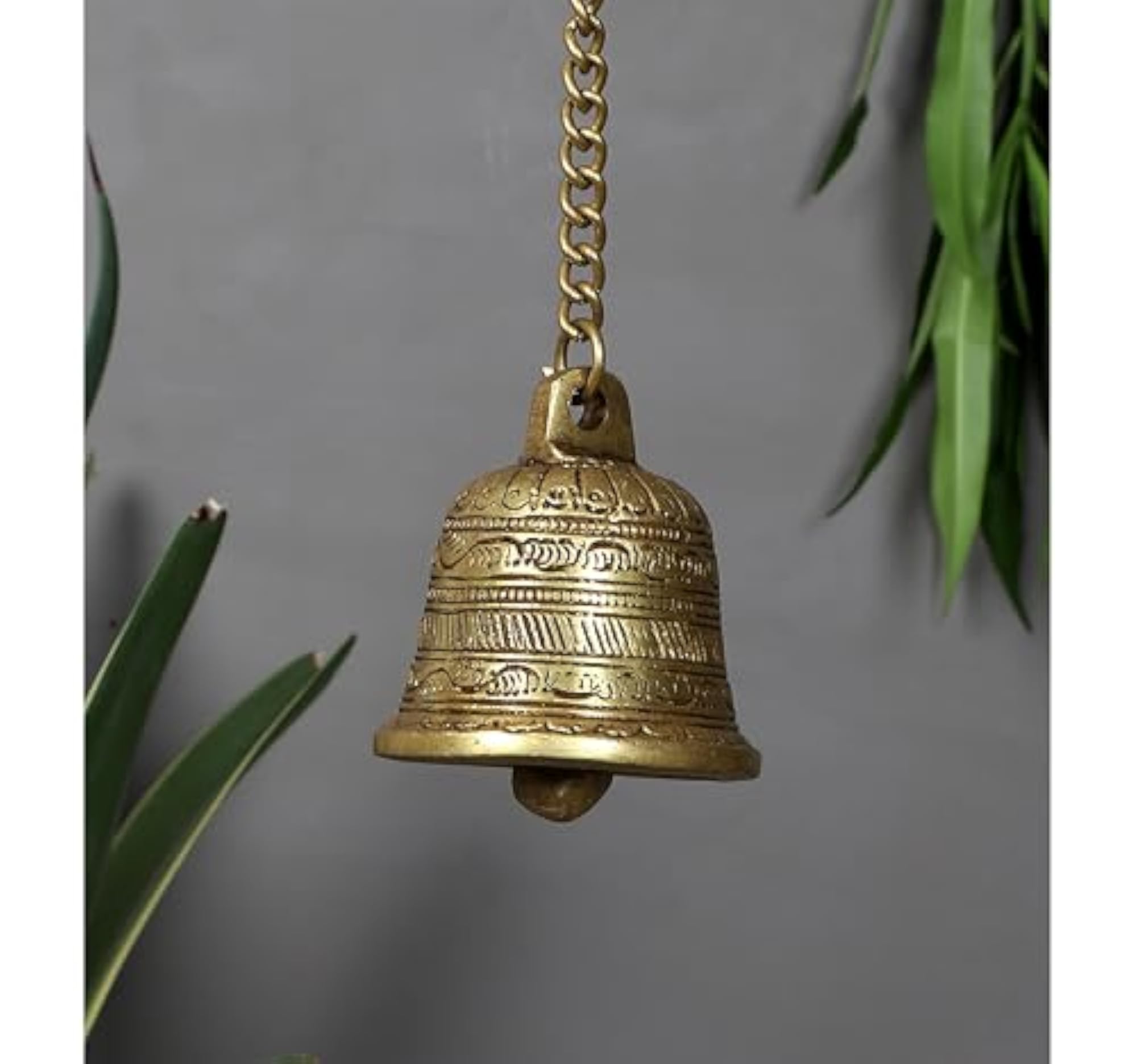Ethnic Carved Brass Temple Hanging Designer Bell