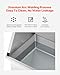 VEVOR 34 Inch Stainless Steel Dog Washing Station, Pet Grooming Tub with Hot & Cold Faucet, Showerhead, Storage Rack, No-Bend All-in-One Bathtub, Home Wash Sink, Fits Small Cats and Dogs