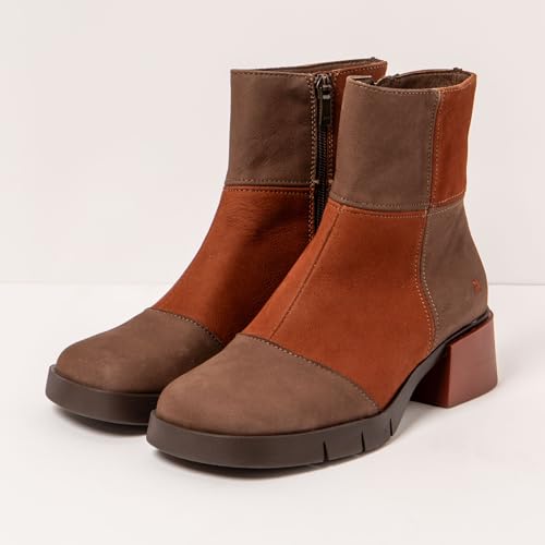 Art Para Mujer. 1128511BK003_012 Botines De Piel 1285 Varsovia MarróN (39), 3 A 5Cm, Cremallera, Casual - 4