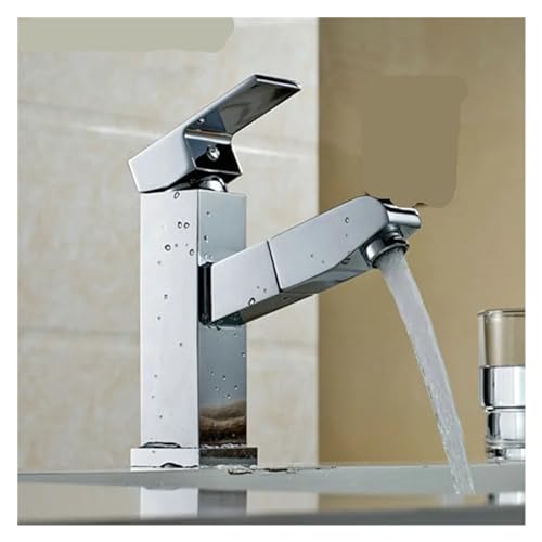 Grifo de cocina extensible en acero inoxidable con caño extraíble cromado para fregadero 4
