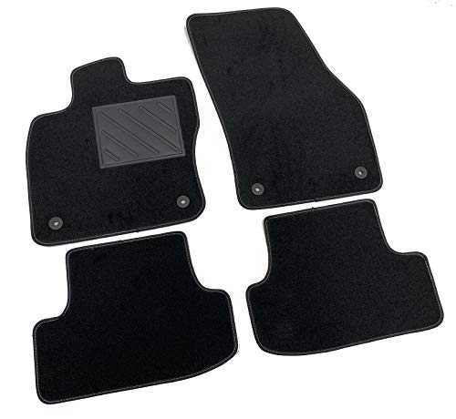 Alfombrillas para Seat Ateca a partir del 2016 - Alfombrillas a medida - Antideslizantes - Talonera en PVC (cloruro de polivinilo) - Clips de fijación Cover