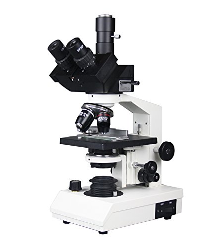 Radical Microscope professionnel haute puissance médical biologie 40–2500 x  avec condensateur d'huile de champ sombre et batterie variable