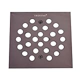 Shower Drain Cover -TRUSTMI Square 4-1/4-inch Screw-in Floor Drainer Grate, Oil Rubbed Bronze, Also Chrome and Brushed Nickel for Choose