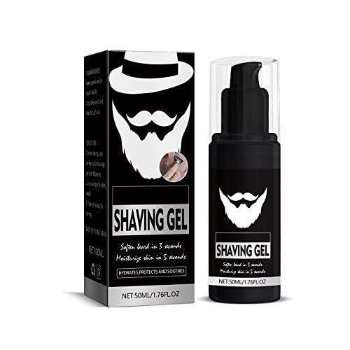 Deep Cleaning Shaving Gel For Men Shaving Softening Beard Mild And Refreshing Facial Care 50Ml Sweet Savings And Things Storefront (White, One Size) #TOP6
