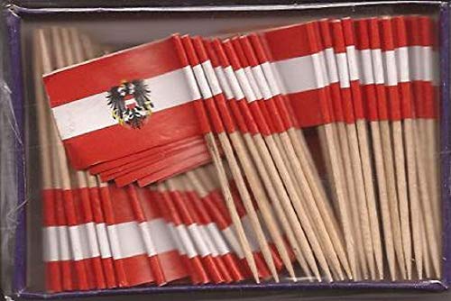 100 Austria Toothpick Flag Picks – Cupcake & Cocktail