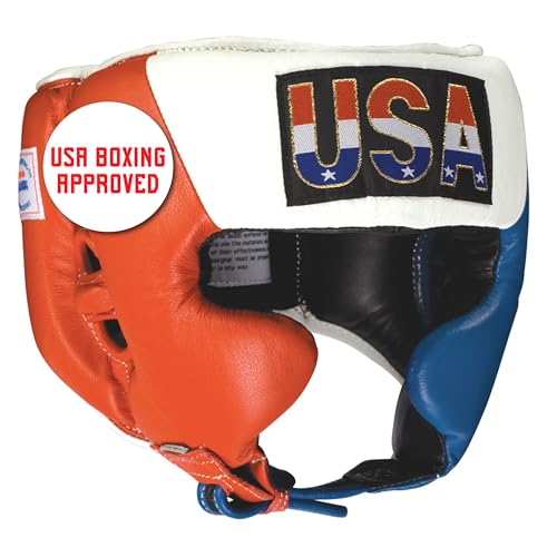 Image of Ringside Competition Boxing Muay Thai MMA Sparring Head Protection Headgear with Cheeks