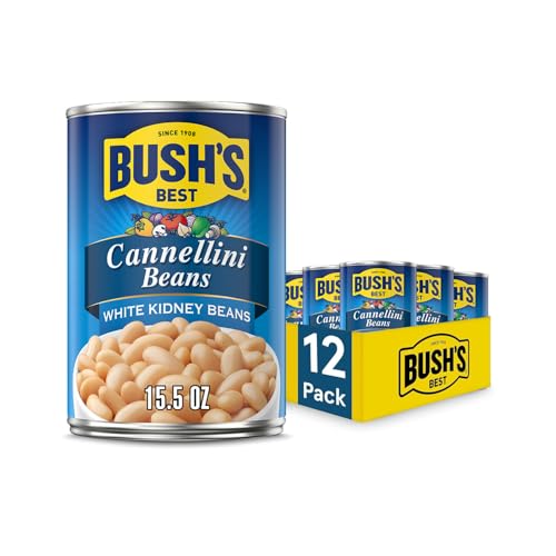BUSH'S BEST 15.5 oz Canned Cannellini Beans...