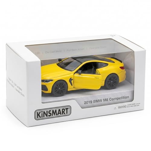 Image of Wizplex Kinsmart BMW M8 Competition 1:36 Scale Officially Licensed Die-Cast Metal Car Model - Pull-Back Action Openable Doors German Sports Car Collectible Toy