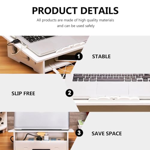 Soporte Elevado para Laptop Lurrose Blanco Ajustable miniatura 3