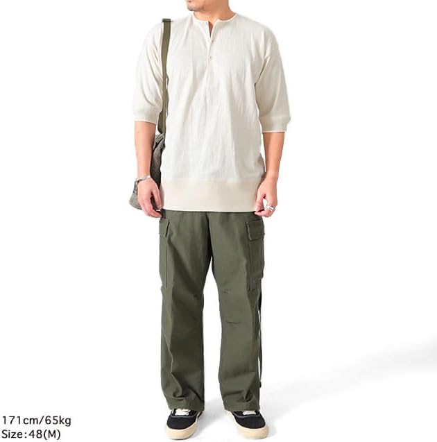 Amazon | Nigel Cabourn ナイジェルケーボン CC22 ヘンリーネック