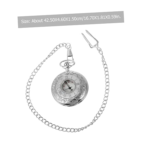 GARVALON Relógio De Bolso Com Algarismos Romanos Colares Masculinos Relógios De Bolso Masculinos Rel