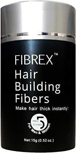 FIBREX Hair Building Thickening Fibers Loss Concealer Light Gray 15g 0.52oz