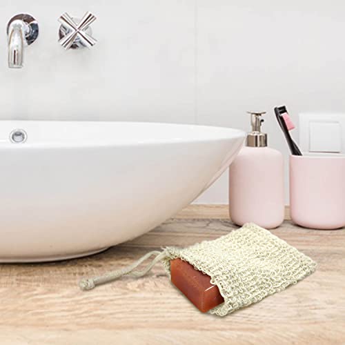 E-Know Soap Bag, 5 Pack Natural Sisal Soap Saver, Zero Waste Plastic-Free Soap Net, Foaming And Drying The Soap, Massage, Peeling #TOP5