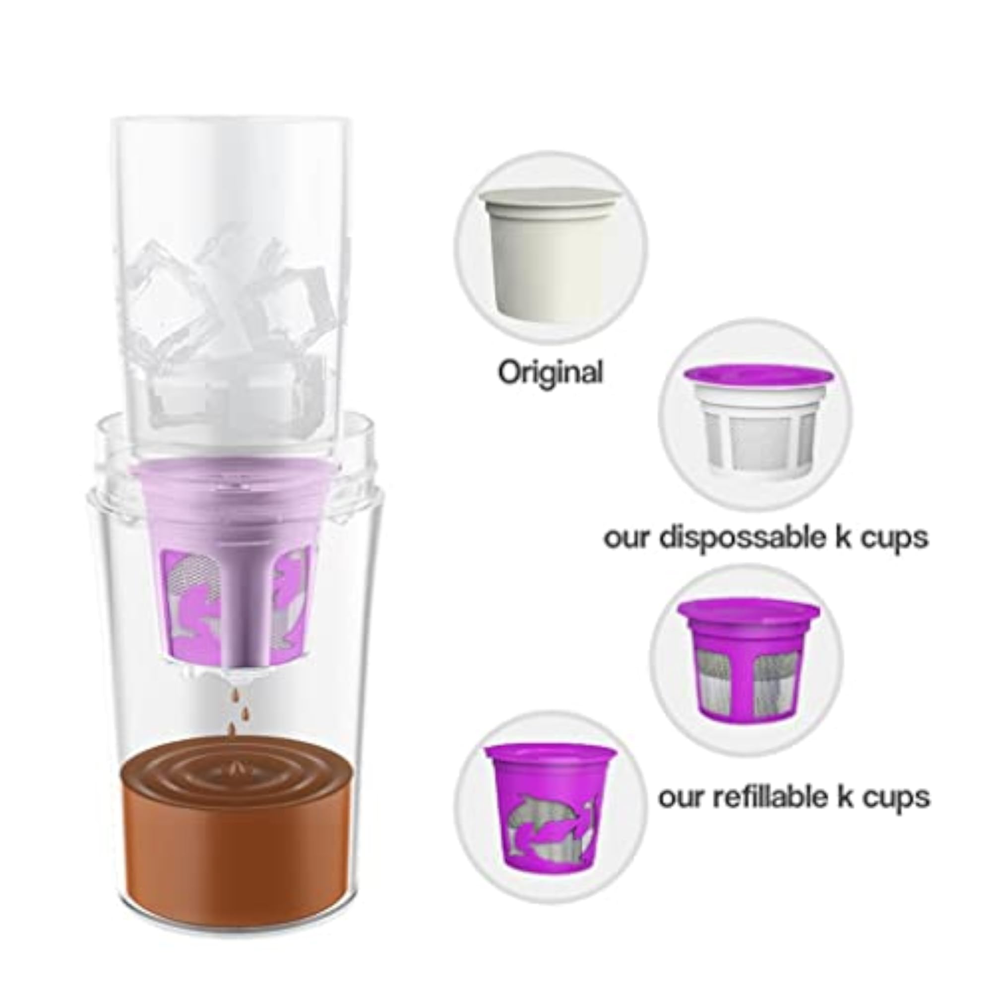 Portable Drip Coffee Maker French Press for Travel