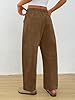 Trendy Queen Womens Corduroy Pants Fall Barrel Lin... #3