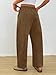 Trendy Queen Womens Corduroy Pants Fall Barrel Linen Pant Winter Casual Wide Leg Trousers with Pockets 2026 Brown XL
