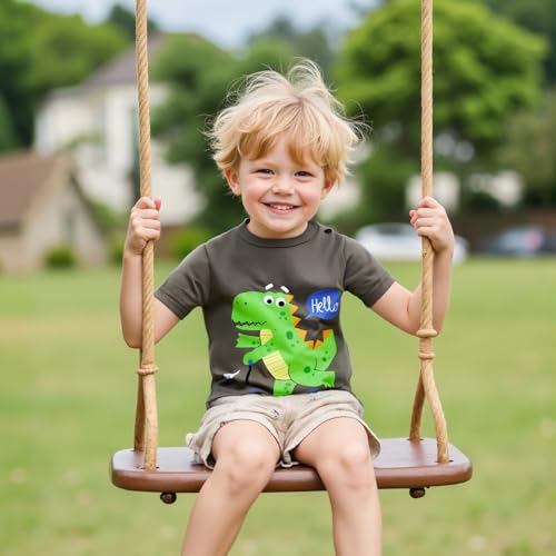 Image of DEEKEY Toddler Boys Shirts Short-Sleeve Little Kids t Shirts Boys' Tops, Tees & Shirts Graphic TEE Age for 2-7 Years 4-Pack