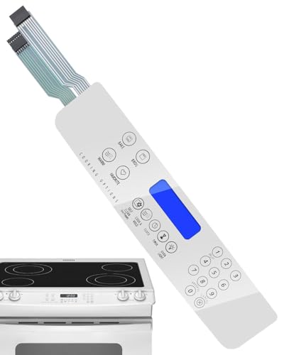 W10207930 Range Oven Switch Membrane Fit for Whirlpool Oven Touchpad GW397LXUB0 GW397LXUB1 GW397LXUQ0 GW397LXUQ07 GW397LXUQ1, Replace WPW10207930 1547593 AP6017096 PS11750391 EAP11750391 W10177224