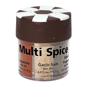 Coghlan’s Multi-Spice Shaker – Compact and Portable Seasoning Container with Multiple Compartments for Camping, Hiking, Backpacking, and Outdoor Cooking – Durable, Lightweight, Travel-Ready