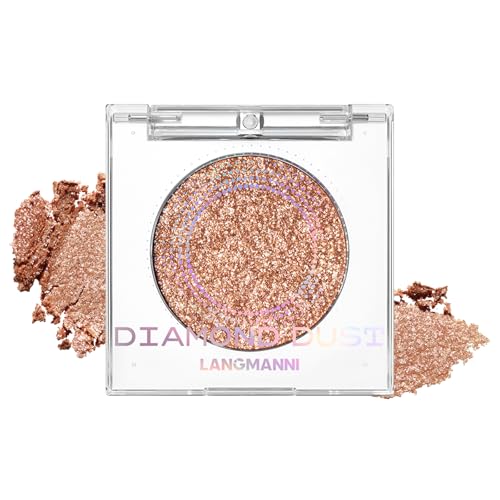Jolilab Glitter Eyeshadow, Metallic Shimmer Single Eye Shadow, Copper Glint