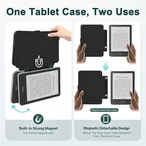 Image of ZORBES Detachable Magnetic Case for 6 inch Kobo Clara Colour (2024) Clear Back