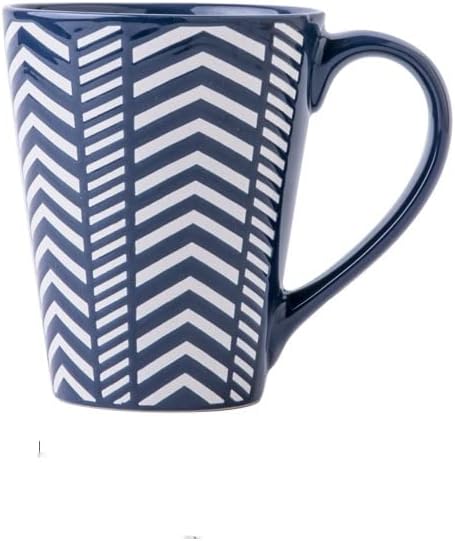 Creative embossed large cup home ceramic milk coffee design water couple mug(D)