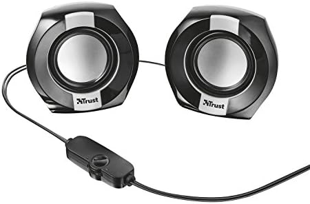 Trust 20943 Polo 2.0 Compact PC Speakers for Computer and Laptop, 8 W, USB Powered , Black