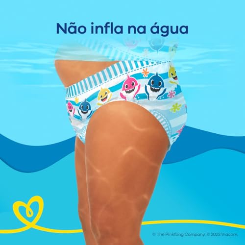 Fralda Descartável para Nadar Infantil Pampers Splashers XG 11 a 15kg Pacote 10 Unidades