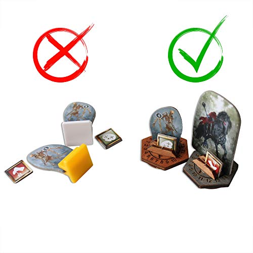 Smonex Wooden Health Tracker Compatible With Frosthaven Board Game - Count Monsters Live, 24 Pcs #TOP3