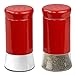 Home Basics Essence Collection Salt and Pepper Shaker Set, Red
