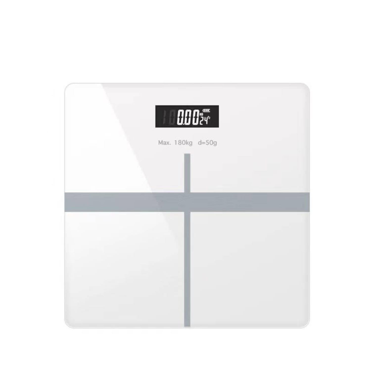 Accurate Digital Bathroom Scale Electronic Scale with Tempered Glass Platform Automatic on/Off Weighing Machine High Precision for Family, Home, Bedroom, White, Battery-image-14