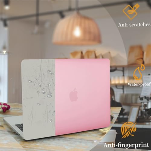 Coque MacBook Pro 15 rose robuste anti-rayure avec protège-clavier