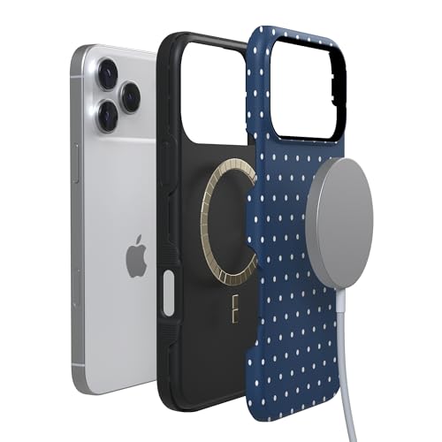 Casely iPhone 17 Pro Case | On the Dot | Navy Polka Dot | Bold Protective Design | Compatible with MagSafe by Casely - Used condition - Image 4