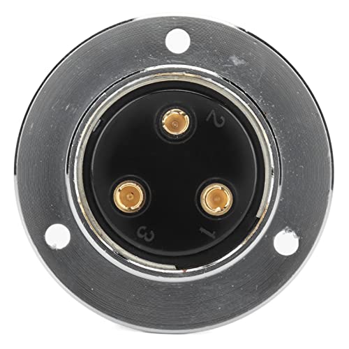 Conector enchufe avión 3 pines aleación zinc miniatura 5