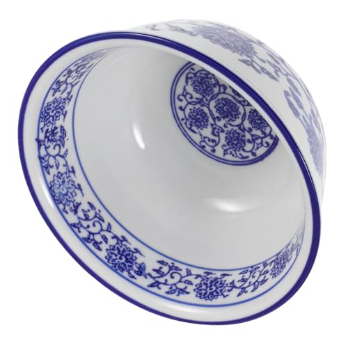 Holibanna Ciotola in Ceramica Blu e Bianca Ciotola Per Zuppa Insalatiera e Dessert