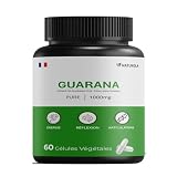 Guarana 1000 mg – 60 gélules – Format 1 mois – Complexe naturel