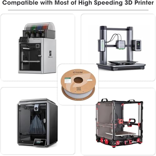 eSUN PLA Filament 1.75mm, PLA Basic 3D Drucker Filament Maßgenauigkeit +/- 0.03mm, 1KG Spule (2.2 LBS) Super Speedy PLA Filament für 3D Drucker, Braun