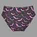 Peystean Women's Underwear Briefs,Fashion Pink Bats Halloween Floral Comfy Girls Mid Waist Brief Stretchy Ladies Breathable Bikini Cheeky Panties for Woman XL