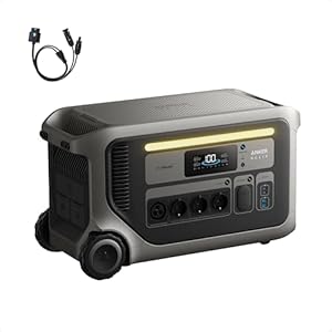 Anker SOLIX F3000 Powerstation, 3072 Wh, 3600W, 230V Ausgang, stromgenerator für Camping, Wohnmobile und Notfälle