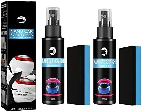 2Pcs Car Scratch Repair Spray, Nano Car Scratch Repair Spray,High Protection 3 In 1 Spray, Car Scratch Remover For Deep Scratches(2Pcs*100Ml) #TOP4