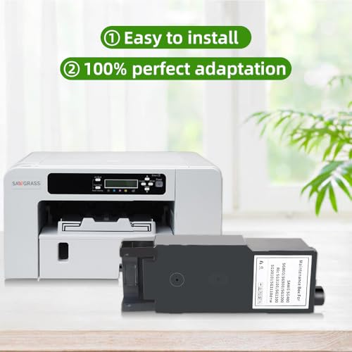 DLMELHOR SG400 Resttintentank GC41 Wartungspatrone Ersatz für SAWGRASS SG400 SG500 SG800 SG1000 Ricoh GC41 Drucker, 2er-Pack