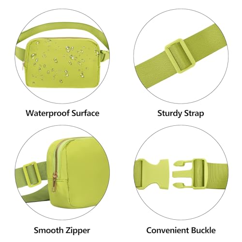 Image of VOROLO Fanny Pack For Women And Men Crossbody Bag Belt Bag Grass Green