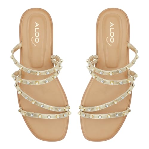Image of Aldo TRITON-IN710 Ladies GOLD Flat Sandals