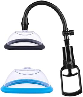 Set de 2 pompes manuelles pour clitoris et mamelons – Duo de ventouses à pression pulsée avec ventouses clitoridiennes pour stimulation intense, sextoy féminin idéal pour augmenter le plaisir vaginal