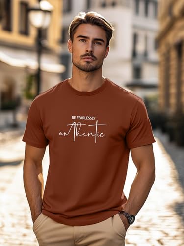 Image of Nobero Men's Regular Graphic Printed T-Shirt for Men | Soft Cotton | Classic Fit | Printed Casual Tshirt for Men