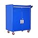 Pojazd użytkowy  Heavy Duty Tool Szafka na narzędzia Skrzynia do przechowywania Pojedyncza szuflada i duża szafka Koła kółka Garaż Worhop Wózek do przechowywania (kolor: niebieski, rozmiar: 63x40x81cm) (niebieski 63x40x81cm)