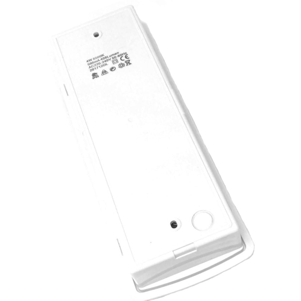 GC GLOBALCOMMERCE Lampada di Emergenza da Parete per Casa con 50 LED, Accensione Automatica e Batteria con Luce Bianca 4 Watt