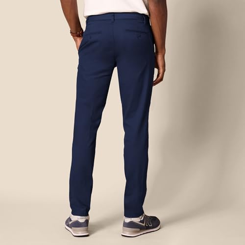 Image of Amazon Essentials Men's Slim-Fit Wrinkle-Resistant Flat-Front Stretch Chino Pant