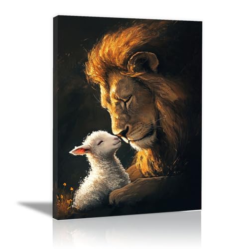 Tableaux muraux lion brun CUDAOO déco poster pour chambre élégante